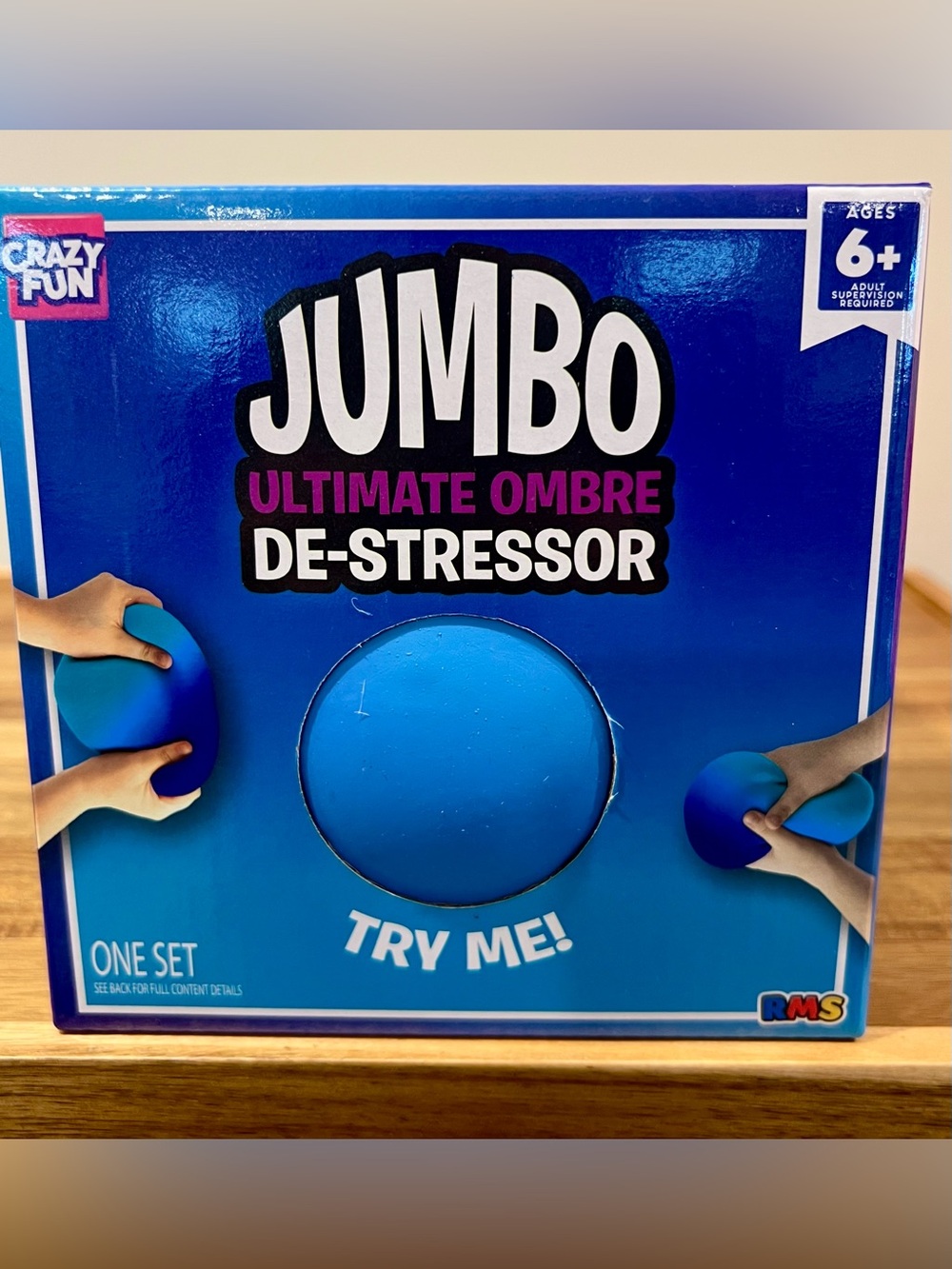 🌟 RMS JUMBO Ultimate Ombre                
De-Stressor Ball-Blue 🩵💙